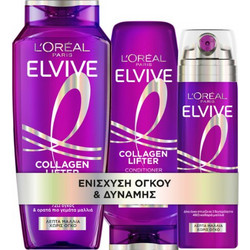 L'Oreal Collagen Lifter Σετ Περιποίησης Μαλλιών Σαμπουάν 400ml + Conditioner 300ml + Spray 200ml