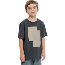 BodyTalk Παιδικό T-Shirt Κοντομάνικο Ανθρακί Εκρού 1261-759028-00503