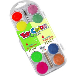 Toy Color Pearly Σετ Νερομπογιές με Πινέλο 12 Χρώματα 220.001900