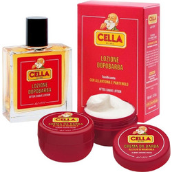 Cella Almond Shaving Cream 150ml + Aftershave Lotion 100ml