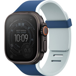 Uniq Revix IV Premium Λουράκι Σιλικόνης Blue / Light Blue (Apple Watch 44 / 45 / 46 / 49mm)