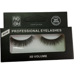 RO Accessories EY175 Βλεφαρίδες Ενιαίες Σετ με Κόλλα 2τμχ