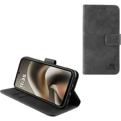 Lime Essential Wallet Θήκη Γκρι (Moto G17 Power)