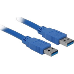 DeLOCK 82534 Καλώδιο USB-A Male 3.0 to USB-A Male 1m Blue