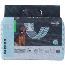 M-Pets Ζώνες Ακράτειας / Μαρκαρίσματος για Αρσενικό Σκύλο με Αυτοκόλλητα & Ενεργό Άνθρακα Medium 4-8kg 28-42cm 18τμχ