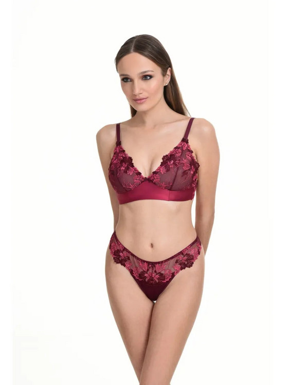 Miss Rosy Bralette χωρίς Μπανέλα Μπορντό 9162