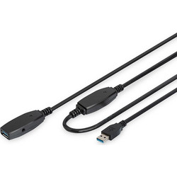 Digitus DA-73105 Καλώδιο USB-A Male 3.0 to USB-A Female 10m Black