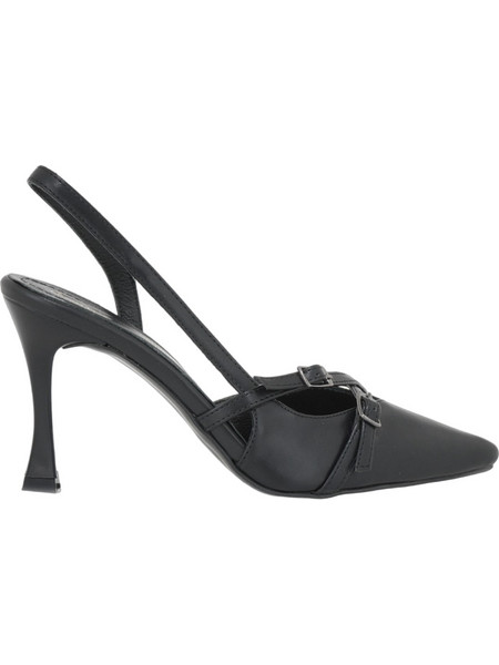 Oziys Γόβες Slingback με Λεπτό Ψηλό Τακούνι Μαύρες S460A7005001