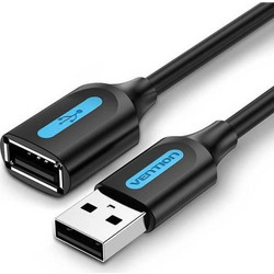 Vention CBIBG Καλώδιο USB-A Male 2.0 to USB-A Female 1.5m Black