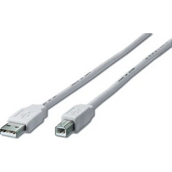 Equip 128650 Καλώδιο USB-A Male 2.0 to USB-B Male 1.8m White