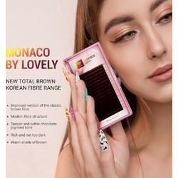 Lovely Lash Βλεφαρίδες Τρίχα-Τρίχα Καφέ 0.07mm M 5-8mm 8933720320481