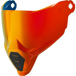 Icon Ultrashield Ζελατίνα Κράνους Καθρέφτης Κόκκινη για Ultraflite
