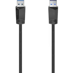 Hama 200624 Καλώδιο USB-A Male 3.0 to USB-A Male 1.5m Black