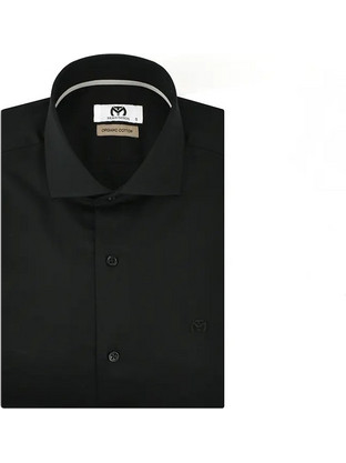 Makis Tselios Ανδρικό Πουκάμισο Βαμβακερό Slim Fit Μαύρο UN238-B1704.2