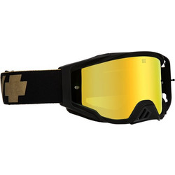 SPY Foundation Μάσκα Σκι & Snowboard Ενηλίκων Μαύρη με Φακό Καθρέπτη Χρυσό