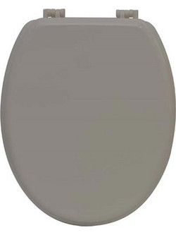 Aria Trade Καπάκι Λεκάνης Οβάλ Πλαστικό Καφέ 45.6x37.2cm 4101165