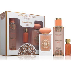 Gulf Orchid Musk Collection Toffee Musk Eau de Parfum 60ml + Perfumed Oil 12ml + Body Spray 250ml