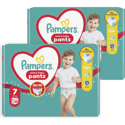 Pampers Active Baby Pants Πάνες Βρακάκι No7 17kg+ 76τμχ