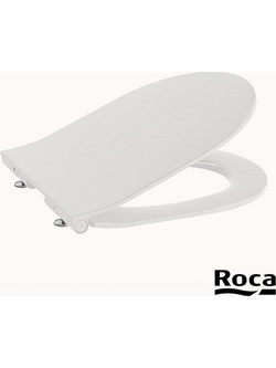 Roca The Gap Καπάκι Λεκάνης D-Shape Πλαστικό Slim Soft Close Λευκό A801D22003