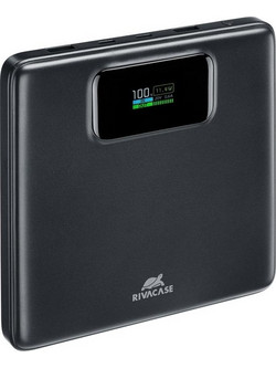 Rivacase VA1090 Power Bank 20000mAh 100W με 2 Θύρες USB-A & 2 Θύρες USB-C Power Delivery Black