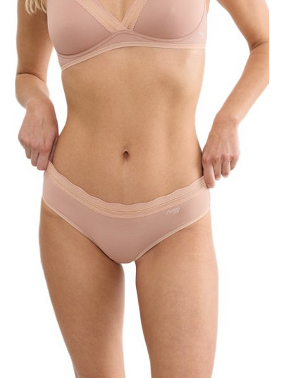 Sloggi Go Blush Γυναικεία Slip με Δαντέλα Μπεζ 2Pack 10228603-00ME