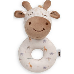 Interbaby Jirafa Savanna Υφασμάτινη Κουδουνίστρα Κρίκος για Νεογέννητα