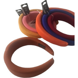 RO Accessories Στέκα Μαλλιών Υφασμάτινη Καφέ FK1322
