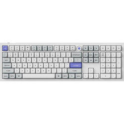 Keychron Q6 HE 8K Μηχανικό Gaming Πληκτρολόγιο με Keychron Ultra-Fast Lime Magnetic Διακόπτες RGB White