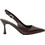 Happy Corner Γόβες Slingback με Λεπτό Ψηλό Τακούνι Σοκολατί HCLL1672