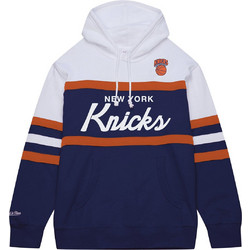 Mitchell & Ness Team Color Head Coach Hoodie New YORK Ανδρικό Αθλητικό Φούτερ με Κουκούλα Navy Μπλε TH16322