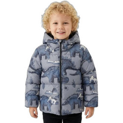 Joyce Dinosaurs Παιδικό Μπουφάν Χειμωνιάτικο Puffer Γκρι Μπλε 2666363