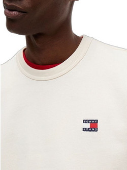 Tommy Jeans Ανδρικό Φούτερ Εκρού DM0DM21921-AEF