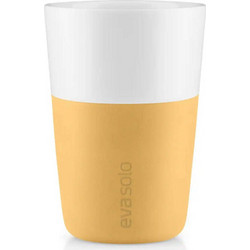 Eva Solo Σετ Φλιτζάνια Latte Πορσελάνης Λευκά Χρυσά 360ml 2τμχ 501125