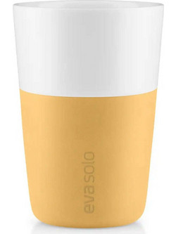 Eva Solo Σετ Φλιτζάνια Latte Πορσελάνης Λευκά Χρυσά 360ml 2τμχ 501125