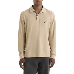 Nautica Ανδρική Μπλούζα Polo Μακρυμάνικη Μπεζ 3NCN1CR0126