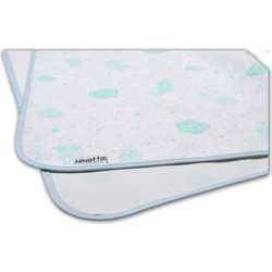 Ninetta Bebe 733 Clouds Αδιάβροχο Σελτεδάκι Αλλαξιέρας Μωρού 100% Βαμβακερό Βεραμάν 60x90cm