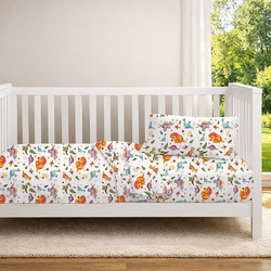 Dimcol Dinosaur 520 Βρεφικό Πάπλωμα Κούνιας 160x120cm Λευκό