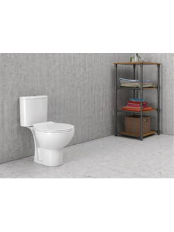 Karag Venice Καπάκι Λεκάνης Οβάλ Πλαστικό Slim Λευκό S-TR-128PR