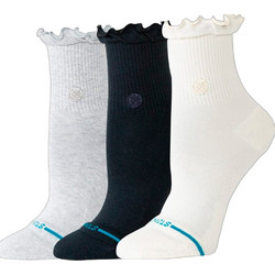 Stance Ruffle Icon Γυναικείες Κάλτσες Κοντές Μαύρες Μπεζ Γκρι 3Pack W345BC26RU-MUL