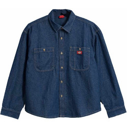 Dickies Ανδρικό Πουκάμισο Τζιν Μακρυμάνικο Κανονική Γραμμή Μπλε DK0A8CJ9RAW