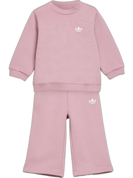Adidas Βρεφικό Σετ Φόρμας για Κορίτσι Χειμωνιάτικο Ροζ KT2239