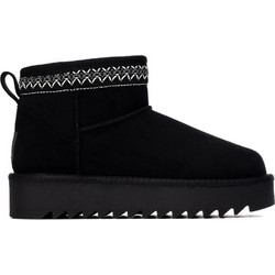 Refresh Γυναικεία Μποτάκια Suede Μαύρα 176017