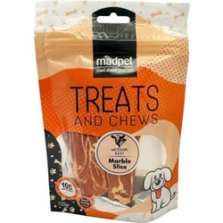 Madpet Treats & Chews Beef Marble Slice 100gr