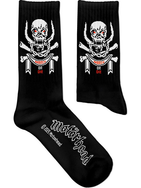 Sock Affairs Motorhead March Or Die Ανδρικές Κάλτσες Ψηλές με Σχέδια Μαύρες 95-SS-MH-MARCH