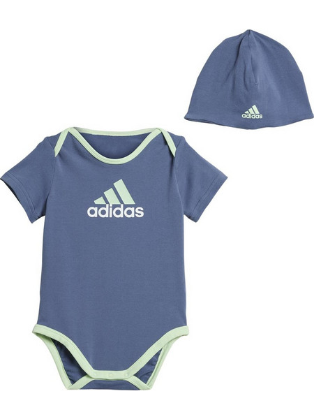 Adidas Φορμάκι Εσώρουχο Κοντομάνικo για Αγόρι Μπλε IS2524