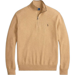 Polo Ralph Lauren Ανδρικό Πουλόβερ με Φερμουάρ Μπεζ 710B18060-007