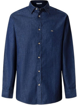 Pepe Jeans Ανδρικό Πουκάμισο Τζιν Μακρυμάνικο Κανονική Γραμμή Μπλε PM3091281-6C2