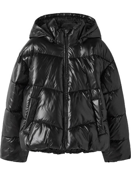 Name It Παιδικό Μπουφάν Χειμωνιάτικο Puffer Μαύρο 13257276