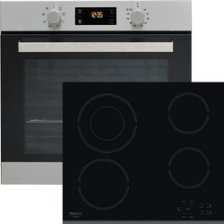 Hotpoint-Ariston Φούρνος Ηλεκτρικός Άνω Πάγκου 66lt 59.5cm FA3 540 H IX HA με Κεραμικές Εστίες HR 632 B