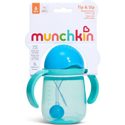 Munchkin Tip & Sip Straw Trainer Cup Blue 207ml